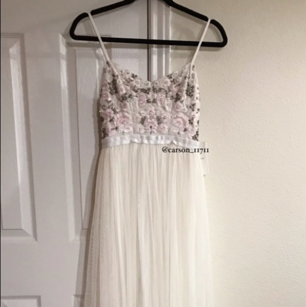 NWT Needle & Thread Bridal Embellished Tulle Gown 0 - Picture 6 of 12